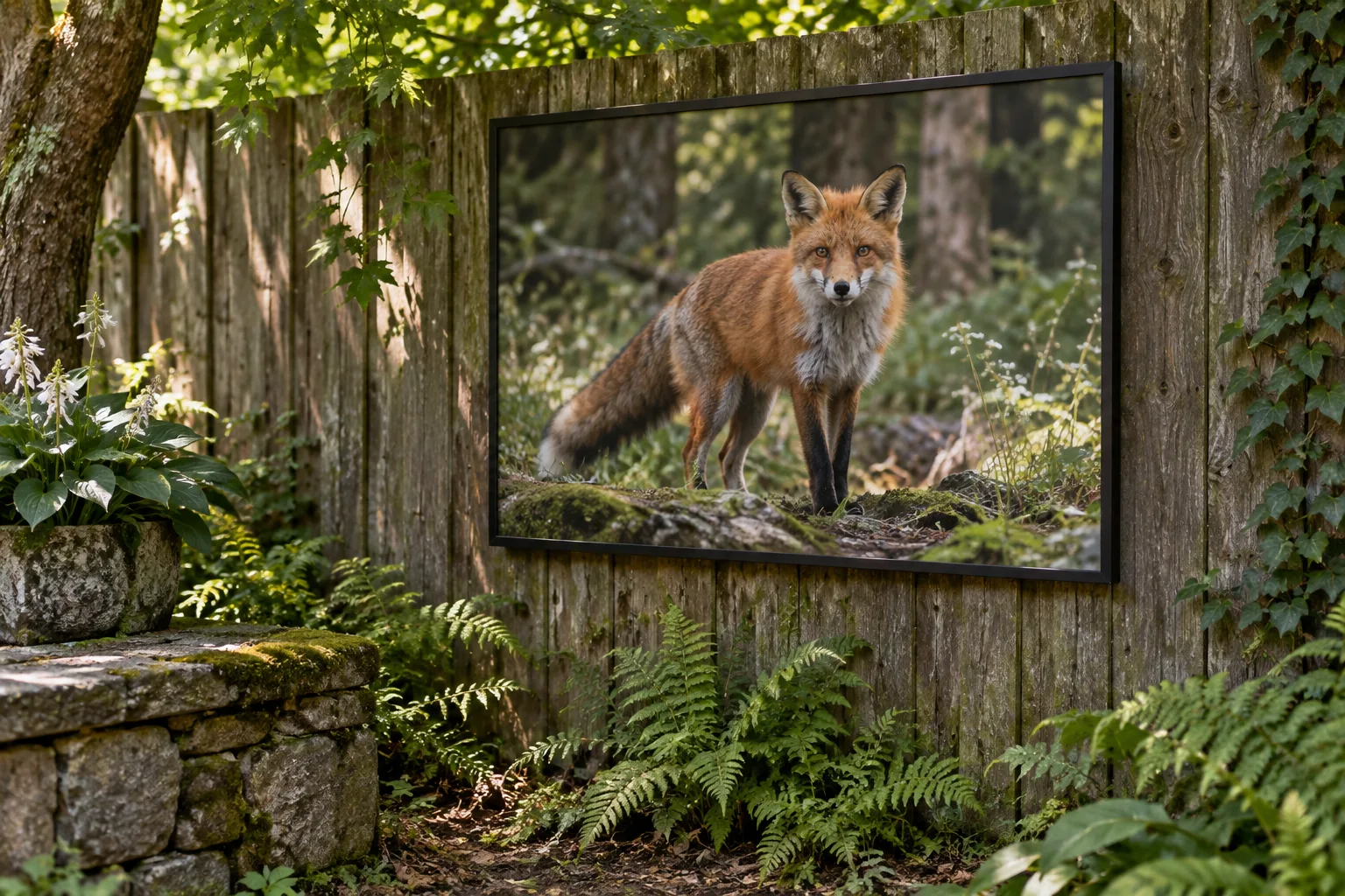 Tuinschilderij met dieren