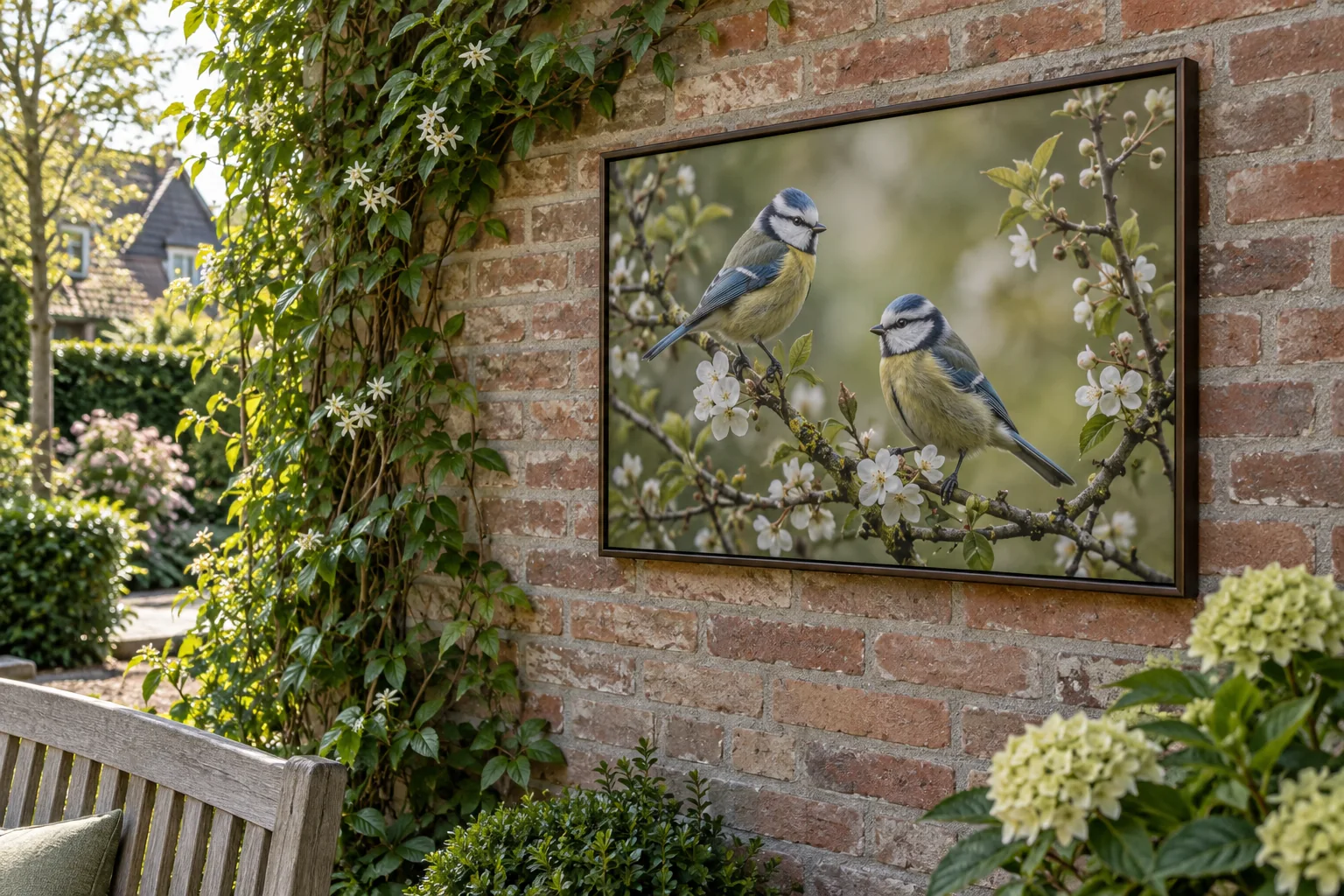 Tuinschilderij met vogels