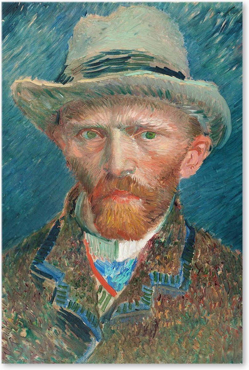 Vincent van Gogh - Zelfportret - Schilderij op Canvas