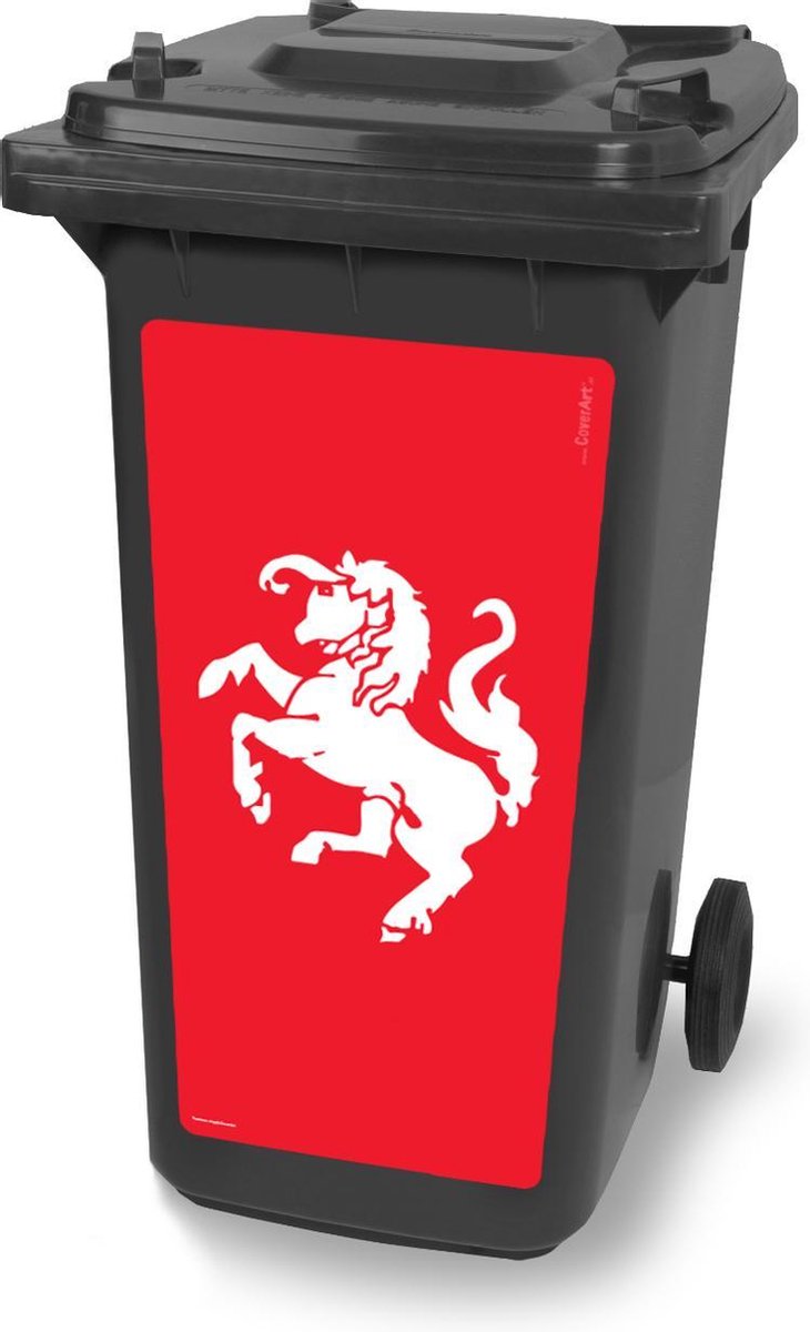 Kliko sticker - Twentse vlag - container sticker - afvalbak stickers - vuilnisbak - CoverArt